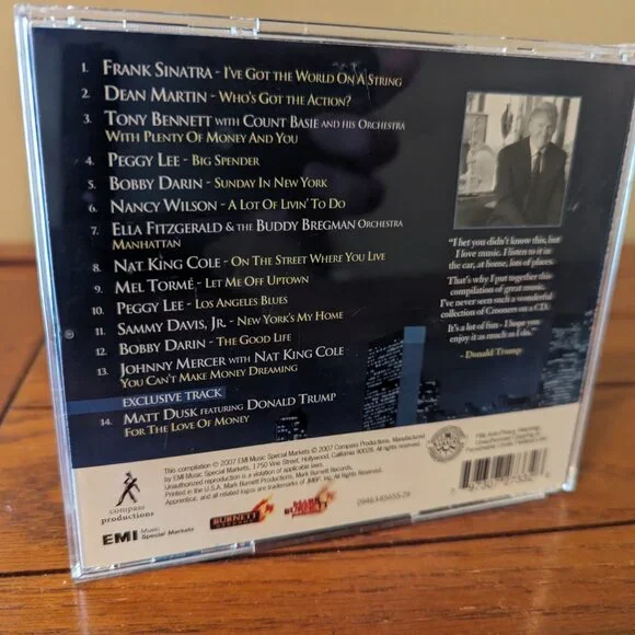 The Apprentice: Crooners Collection CD 14 Selections Compiled by Donald Trump